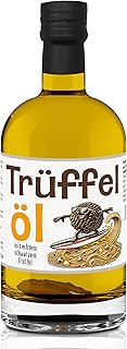 Schwarzes Trüffelöl mit echtem Trüffel, 250ml. Mit Premium Nativem Olivenöl Extra Vergin. Ide…