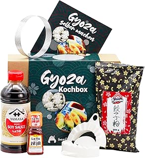 Gyoza Kochbox für japanische Teigtaschen (6-teiliges DIY Set für 20 Dumplings, inkl. Anleitung …
