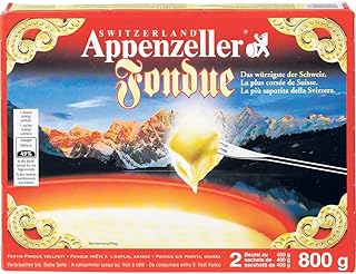 Apenzeller Fondue-Käse würziger, aromatischer Käse aus der Schweiz als cremiges, 800 g (1er Pack)