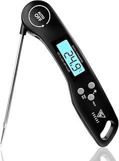 DOQAUS Fleischthermometer, 3 Sekunden Sofortlesezeit Grillthermometer | Bratenthermometer mit Hin…