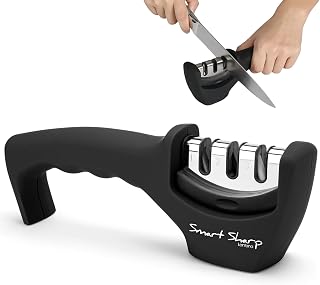 Messerschärfer – Smart Sharp von Lantana, 3 Stufen Manuell, Küchenmesser | Schärfen in 3 Stufe…