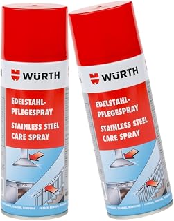 Würth Edelstahlpflegespray 2x 400ml Pflege Reiniger Edelstahl