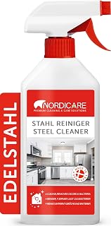 Nordicare Edelstahlreiniger Spray 500ml effektiv, ergiebig & langanhaltend